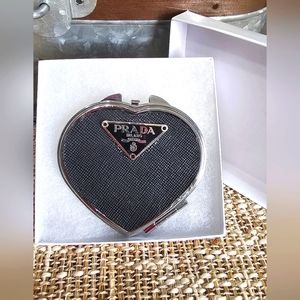Upcycled Prada Compact Mirror